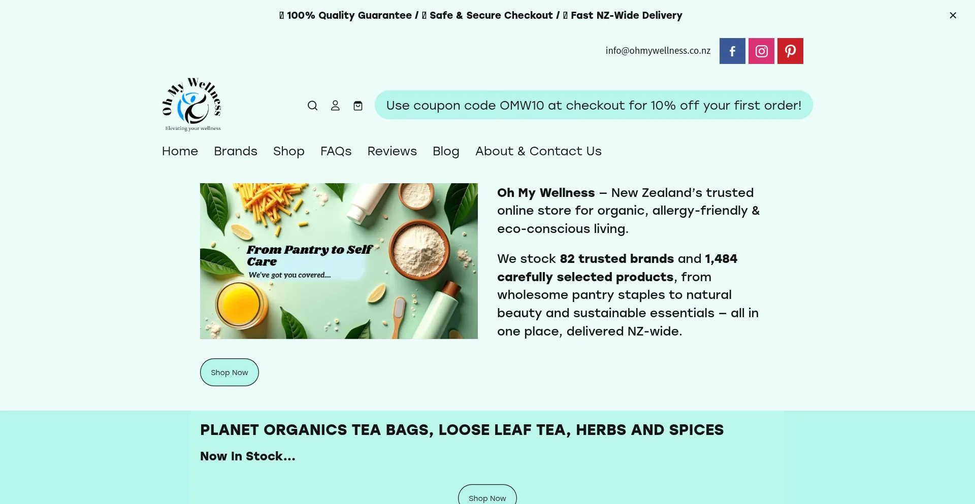 ¿És Seguro y Confiable Ohmywellness.co.nz?