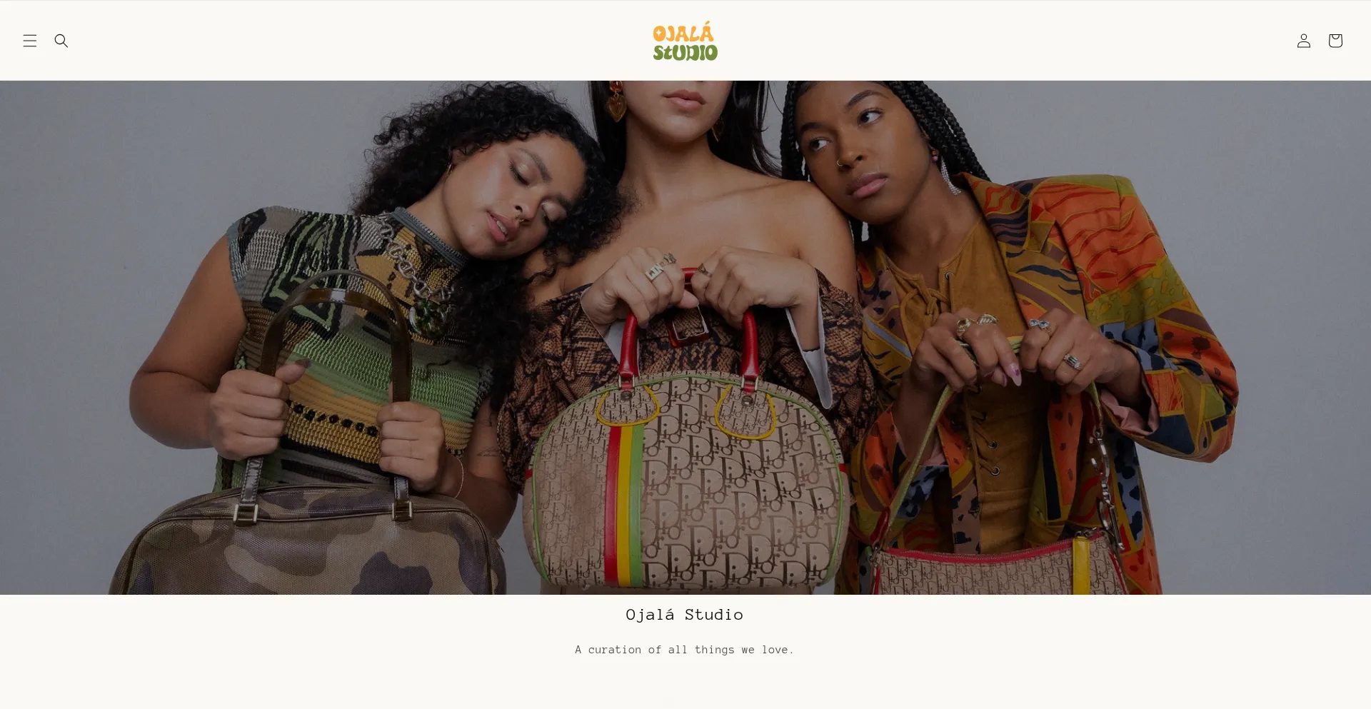 Website screenshot of Ojala.studio