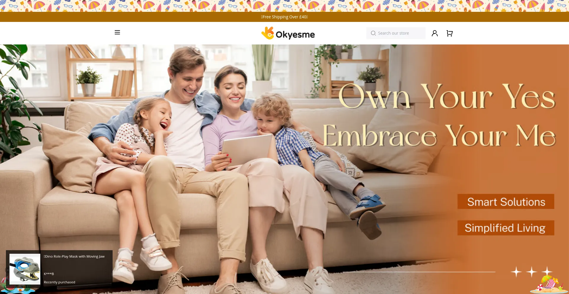 Website screenshot of Okyesme.com