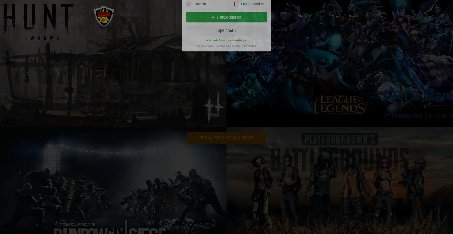 Website screenshot of Old-clan.de