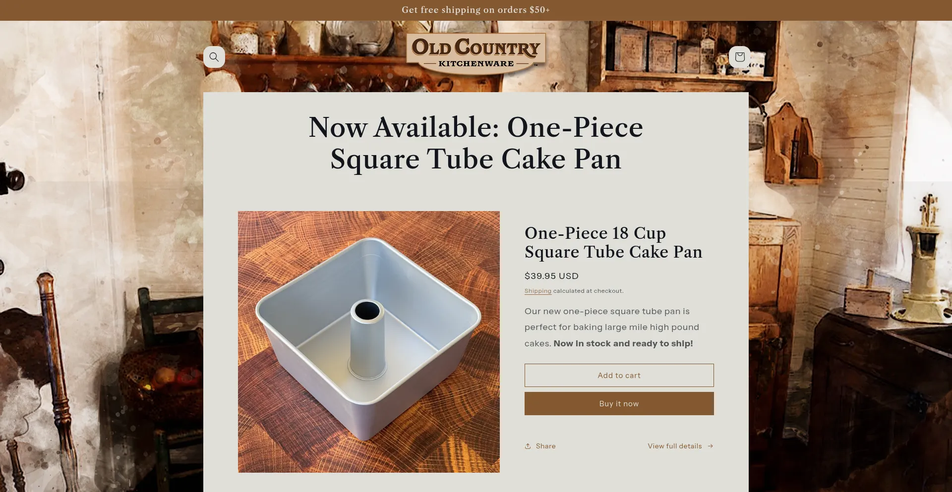 Oldcountrykitchenware.com Screenshot