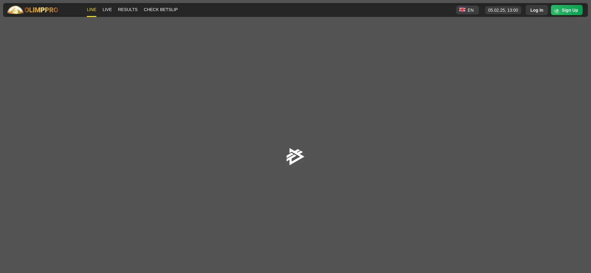 Website screenshot of Olimpp.bet