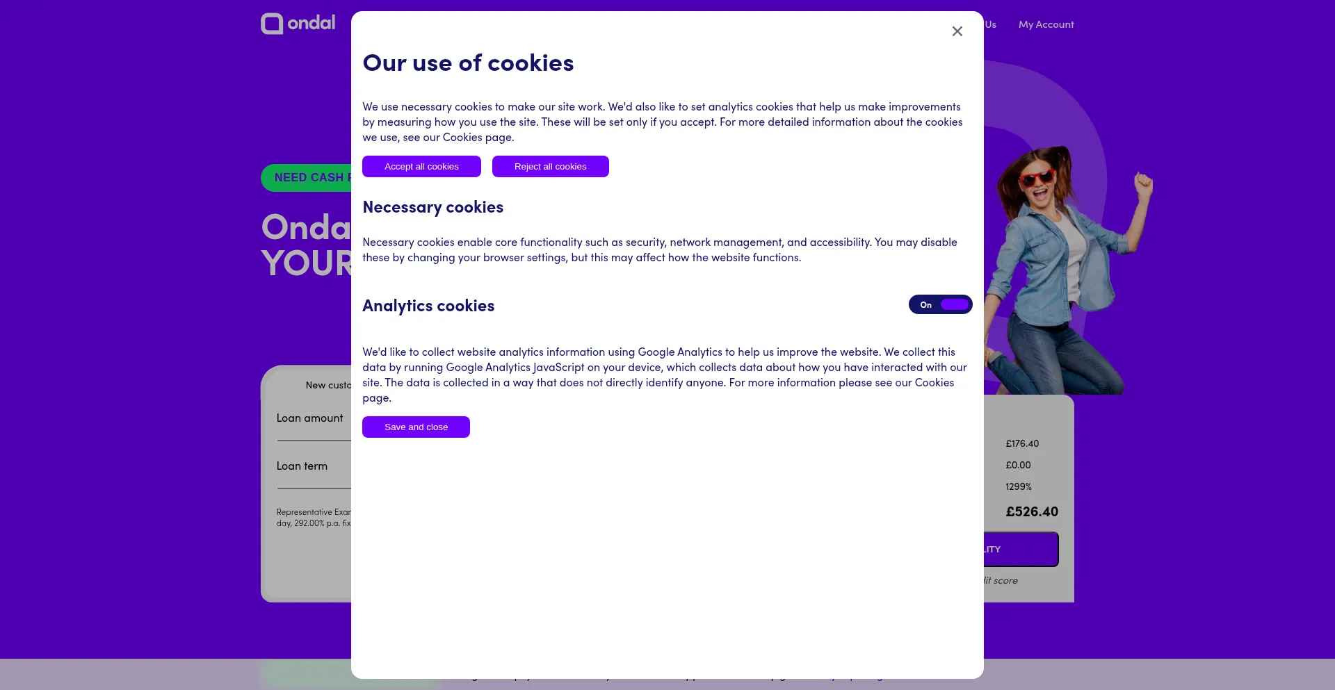 ¿És Seguro y Confiable Ondal.co.uk?