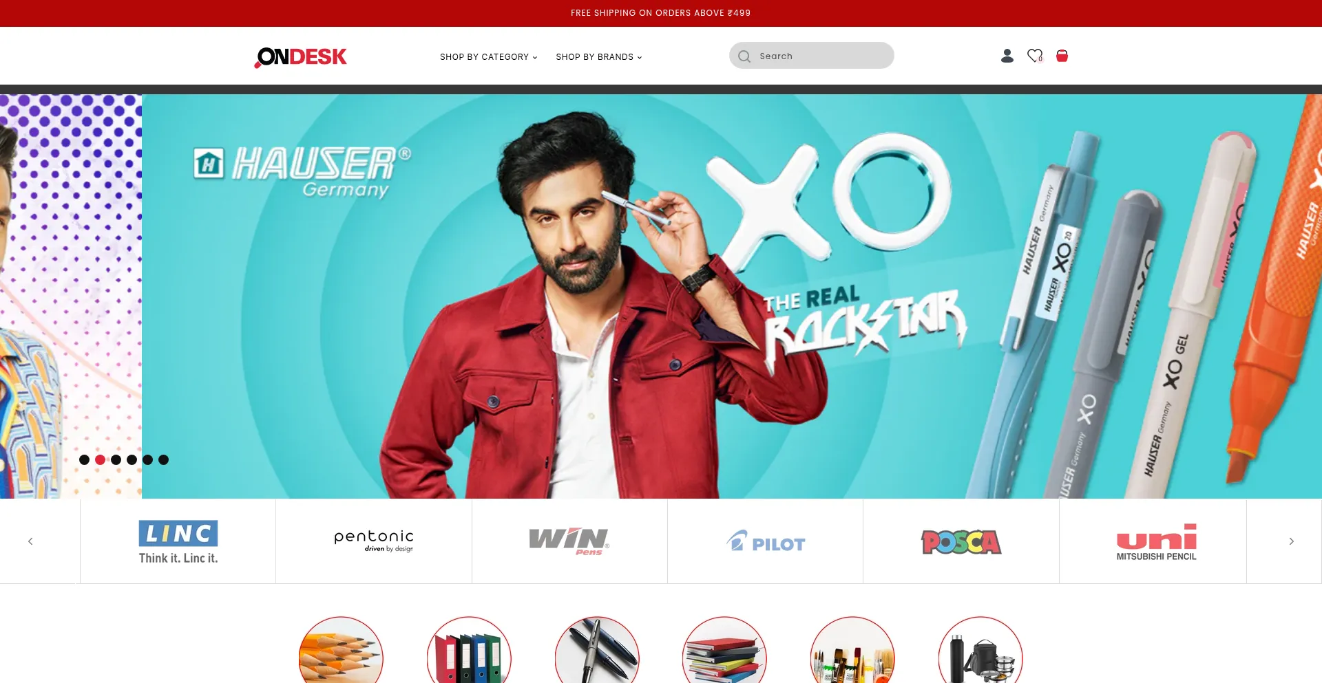 Website screenshot of Ondesk.in