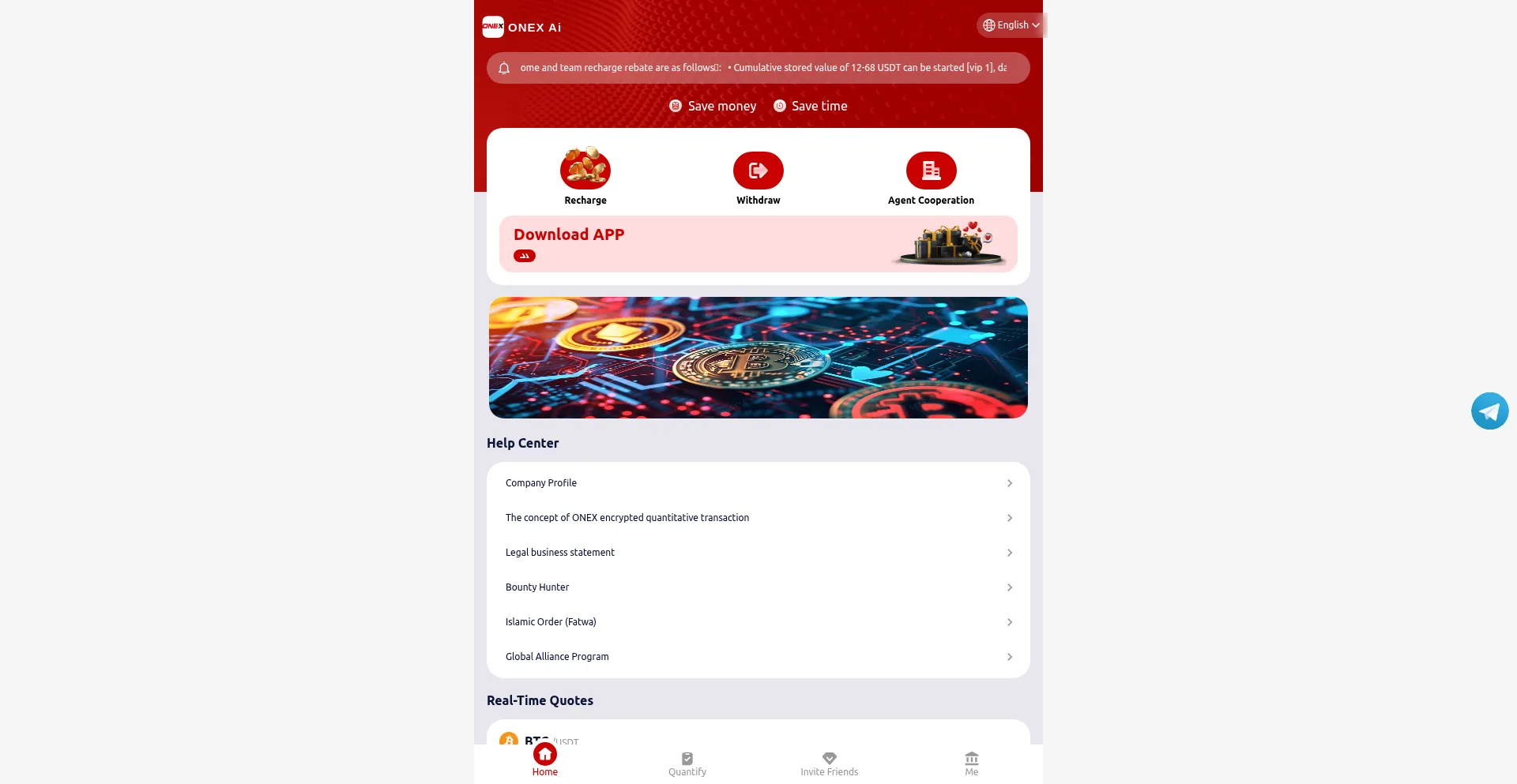 Website screenshot of Onexh.com
