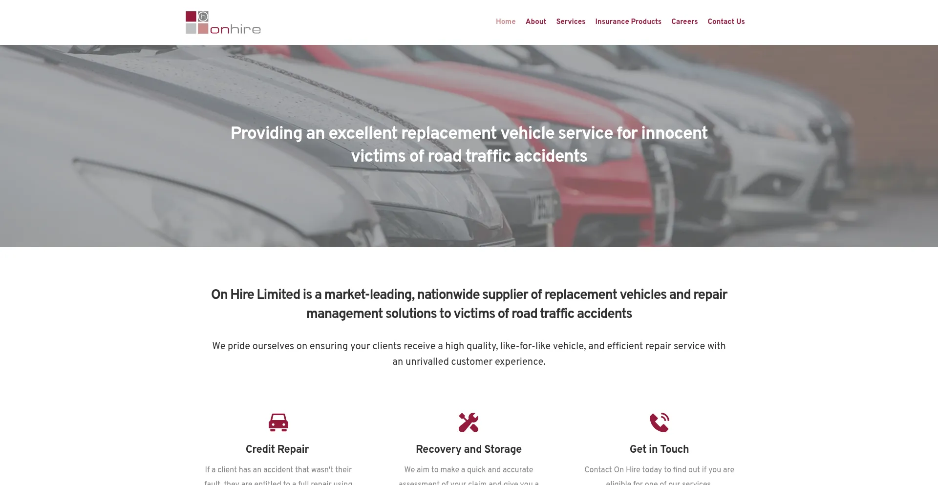 Onhire.net Screenshot