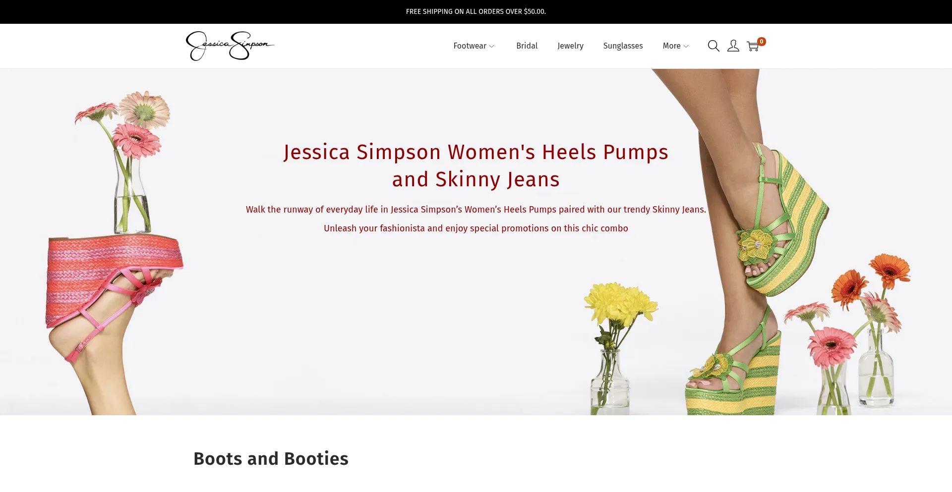 Website screenshot of Onjessicasimpson.com