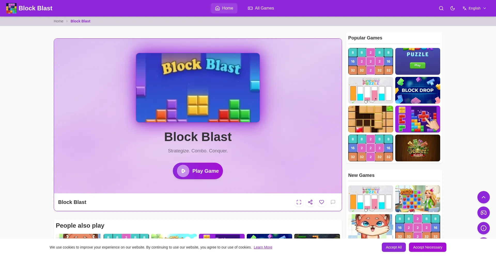Onlineblockblast.com Screenshot