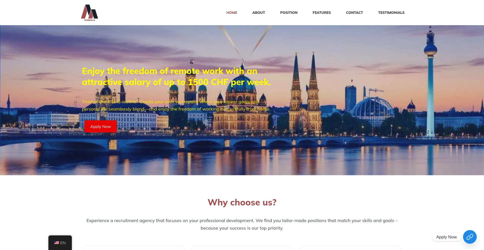 Website screenshot of Onlinejobinch.com
