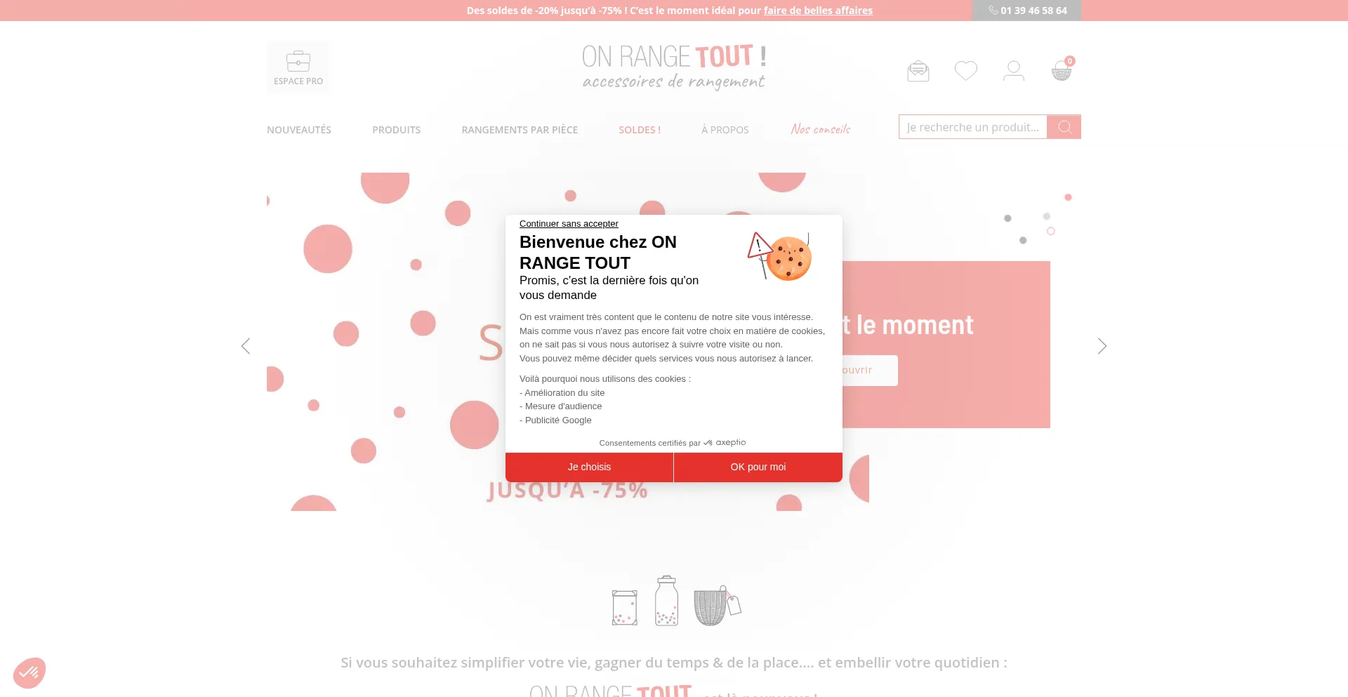 Website screenshot of Onrangetout.com