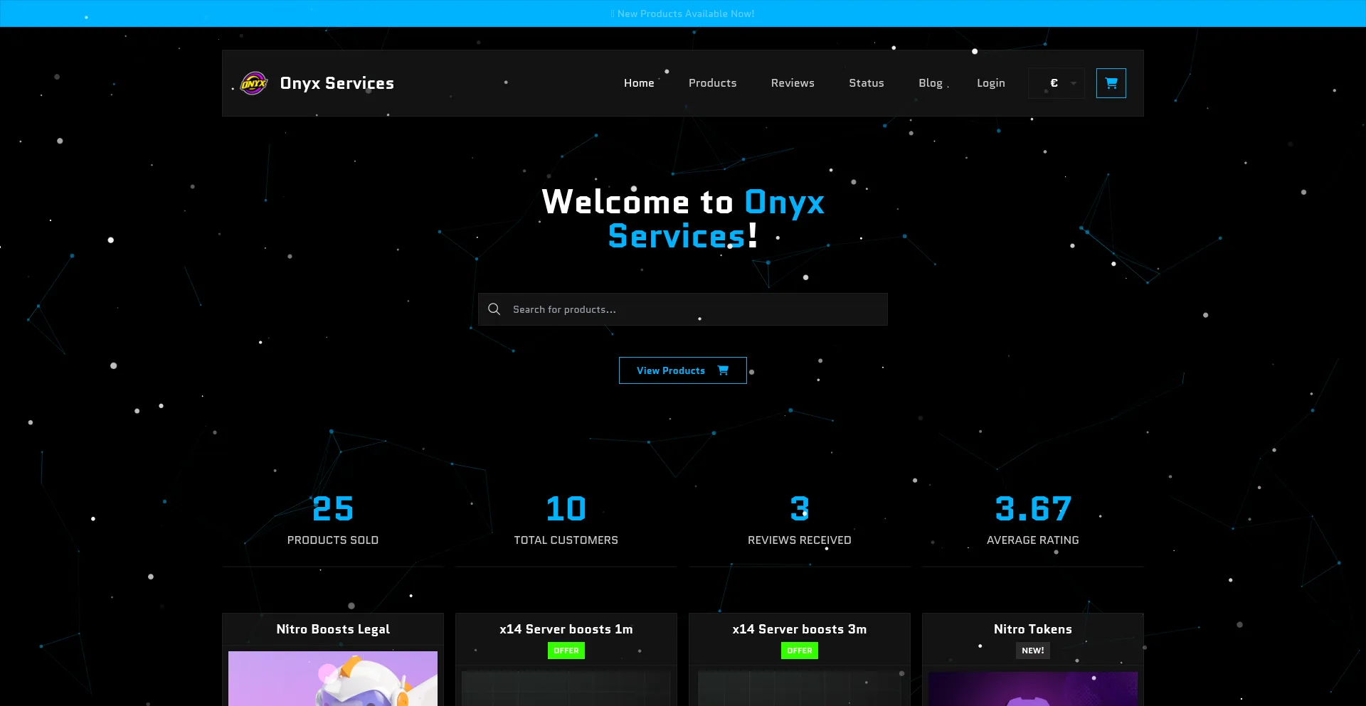 Onyxservice.mysellauth.com Screenshot