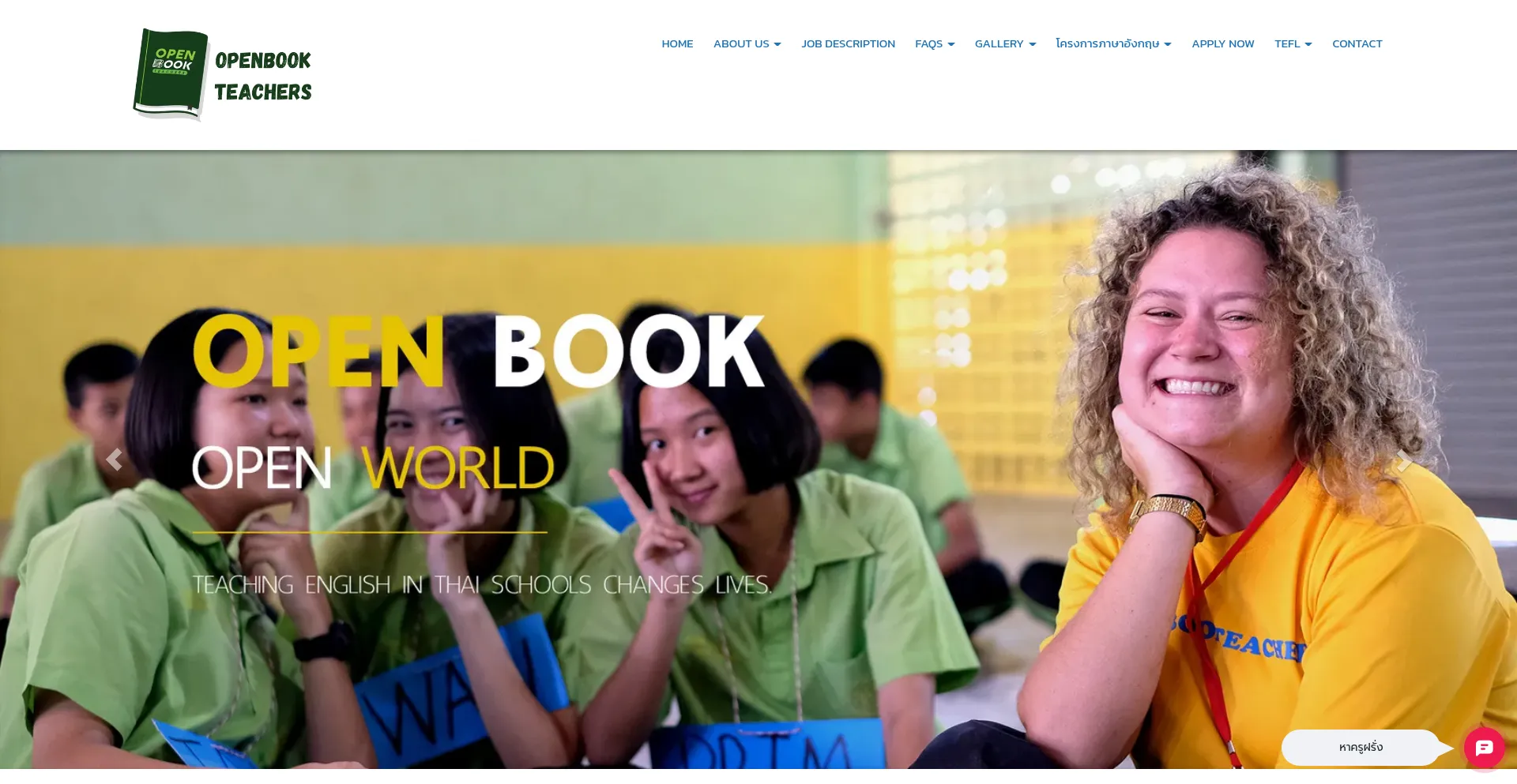 Website screenshot of Openbookteachers.com