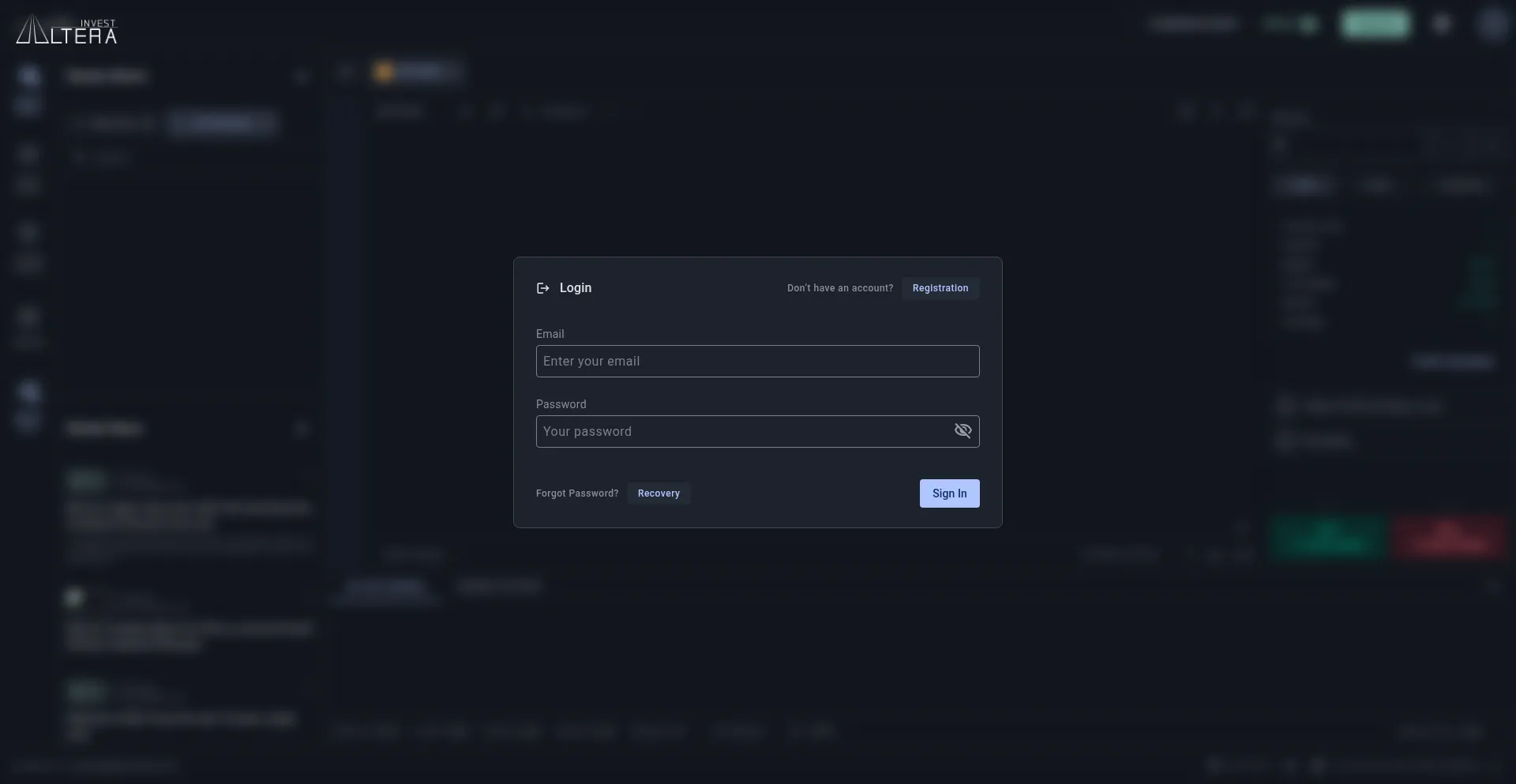 Website screenshot of Ops.altrinvst.com
