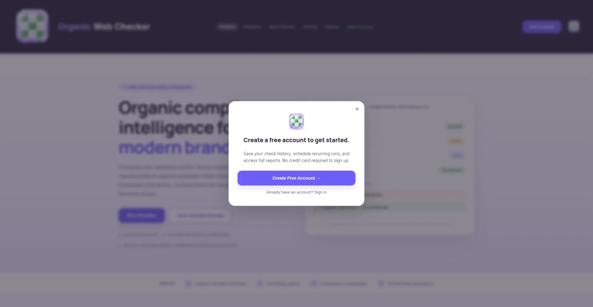 Organicwebchecker.com