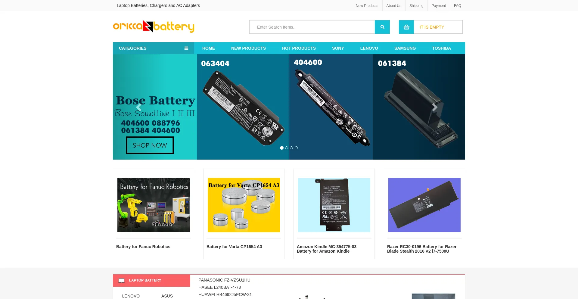 Oriccabattery.co.uk