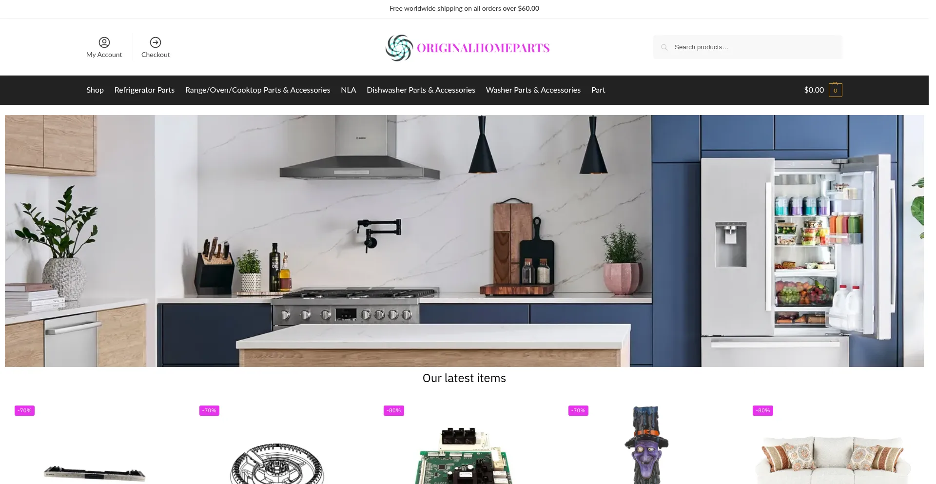 Originalhomeparts.com Screenshot