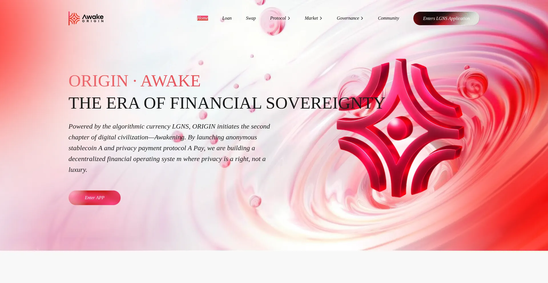 Website screenshot of Originworld.org