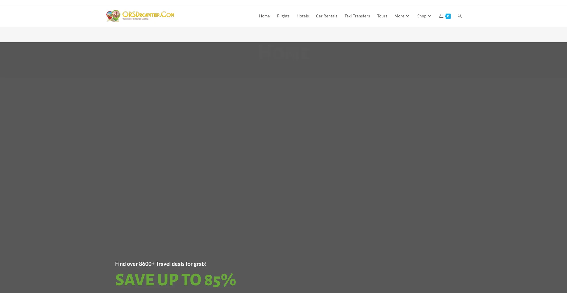 Website screenshot of Orsdreamtrip.com