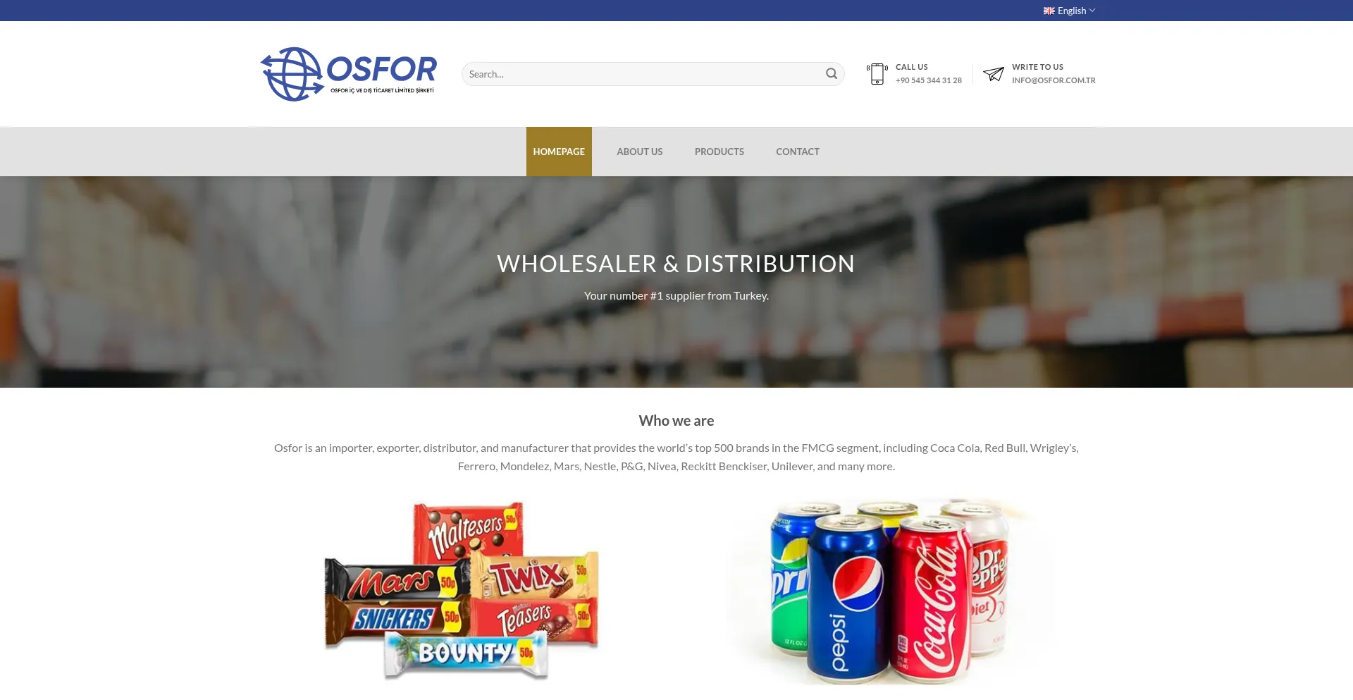Website screenshot of Osfor.com.tr