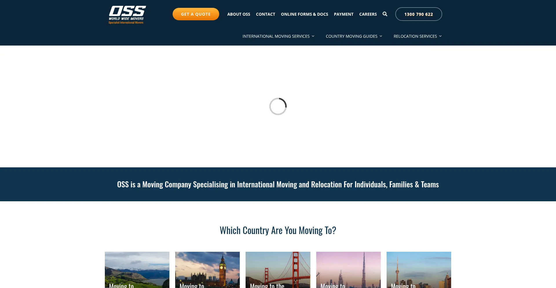 Ossworldwidemovers.com Screenshot