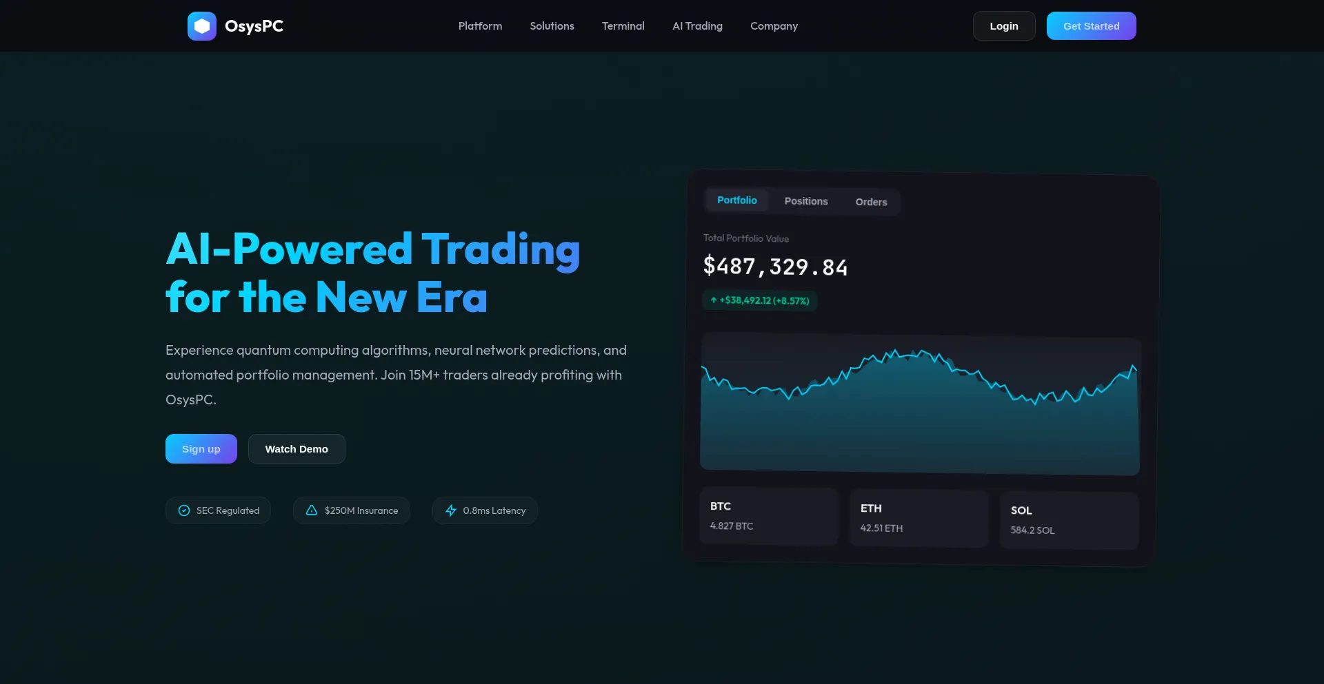 Website screenshot of Osyspc.com