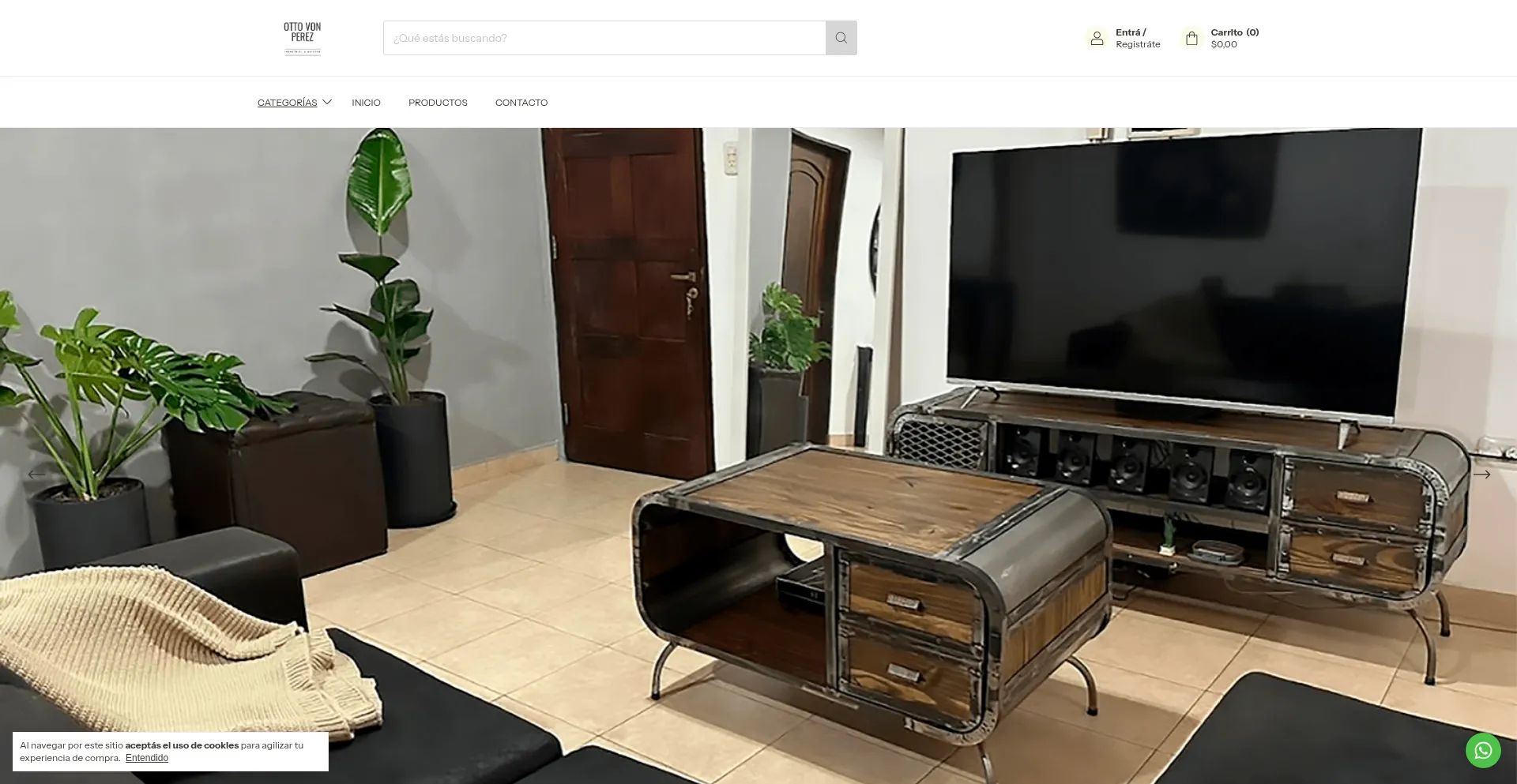 Website screenshot of Ottovonperez.com