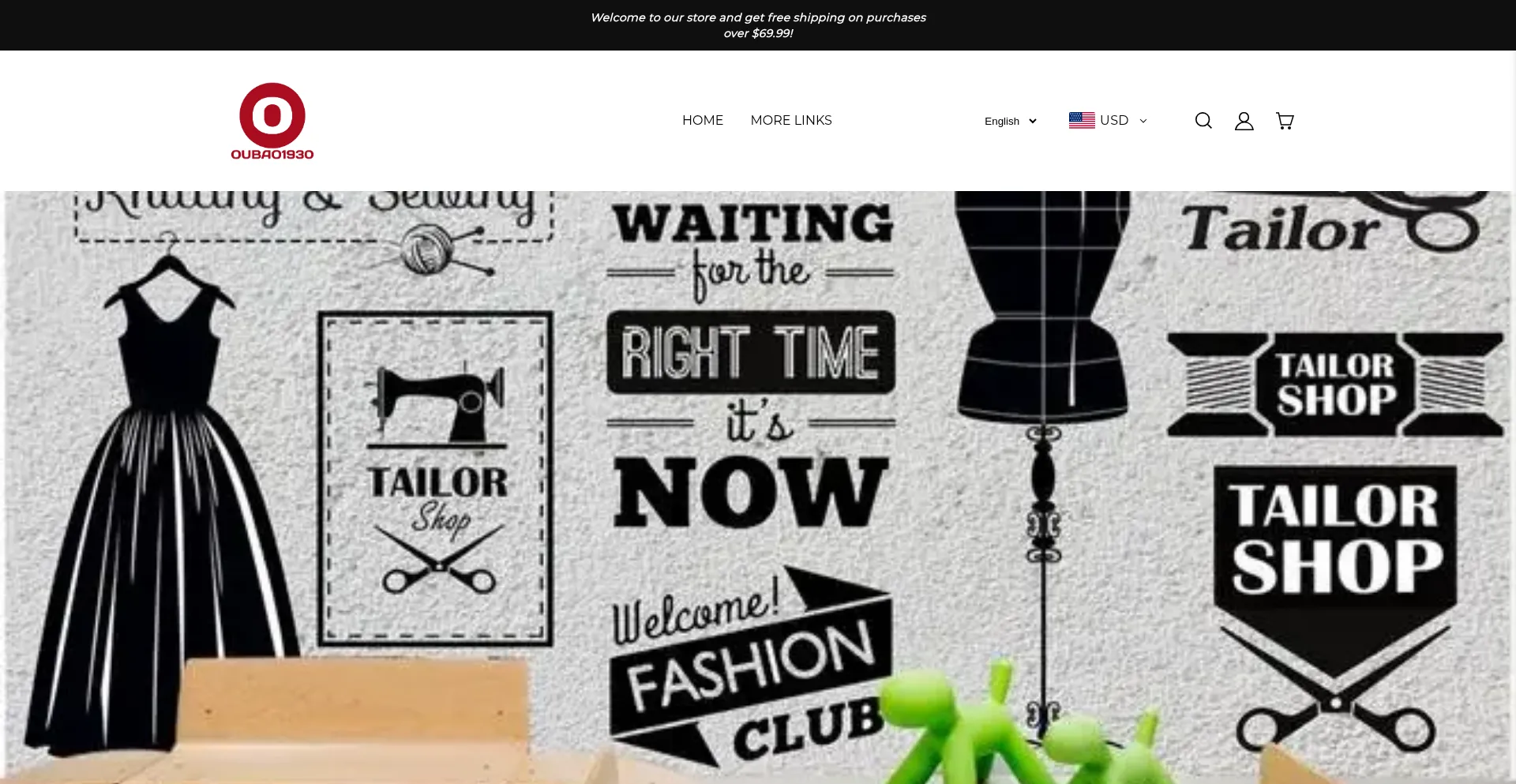 Website screenshot of Oubao1930.com