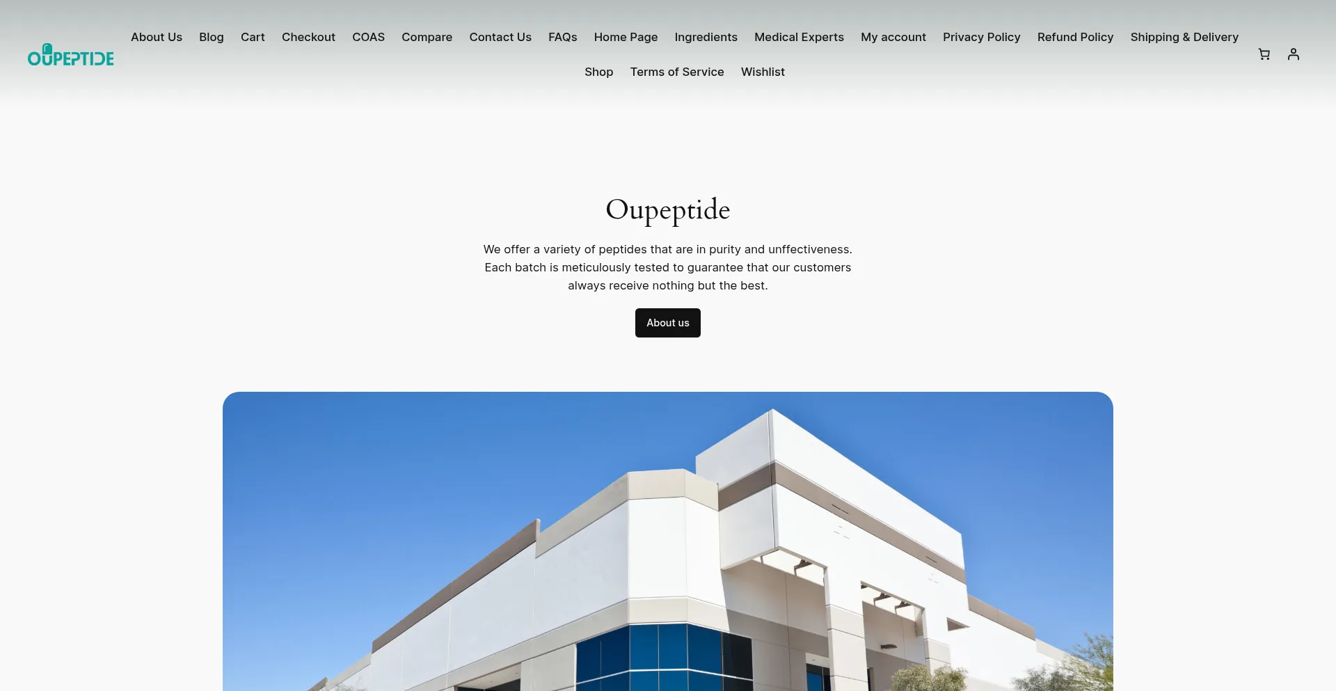 Website screenshot of Oupeptide-coriander.com