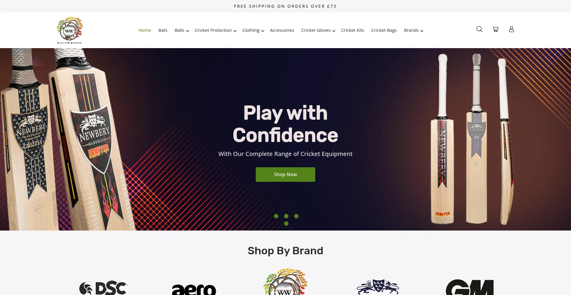 Ourcricketstore.co.uk Screenshot