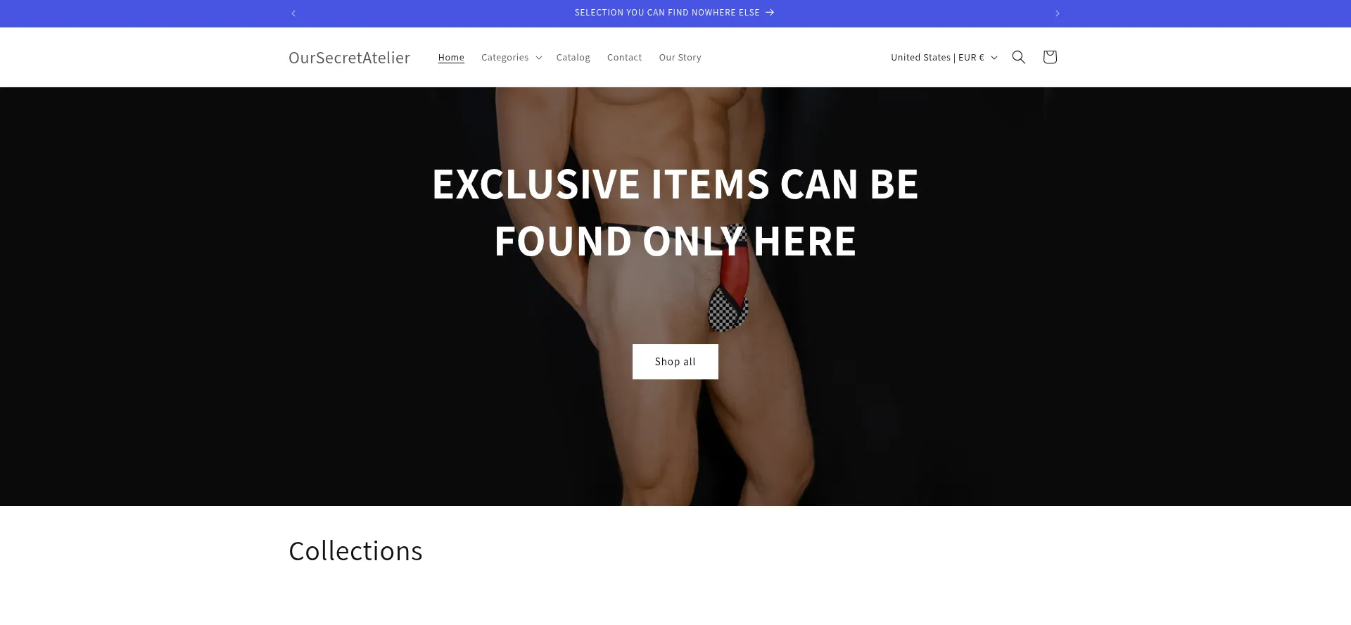 Website screenshot of Oursecretatelier.com