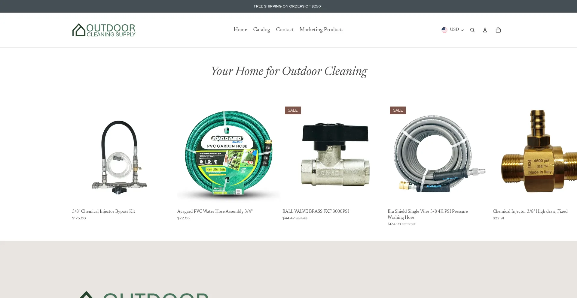 Outdoorcleaningsupply.com Screenshot
