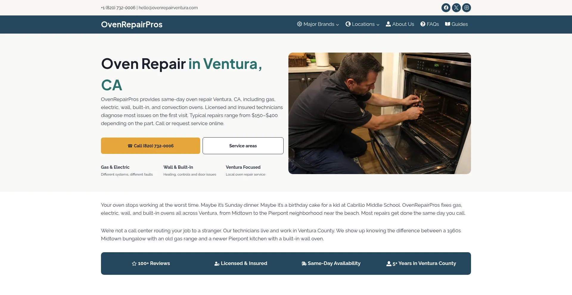 Ovenrepairventura.com