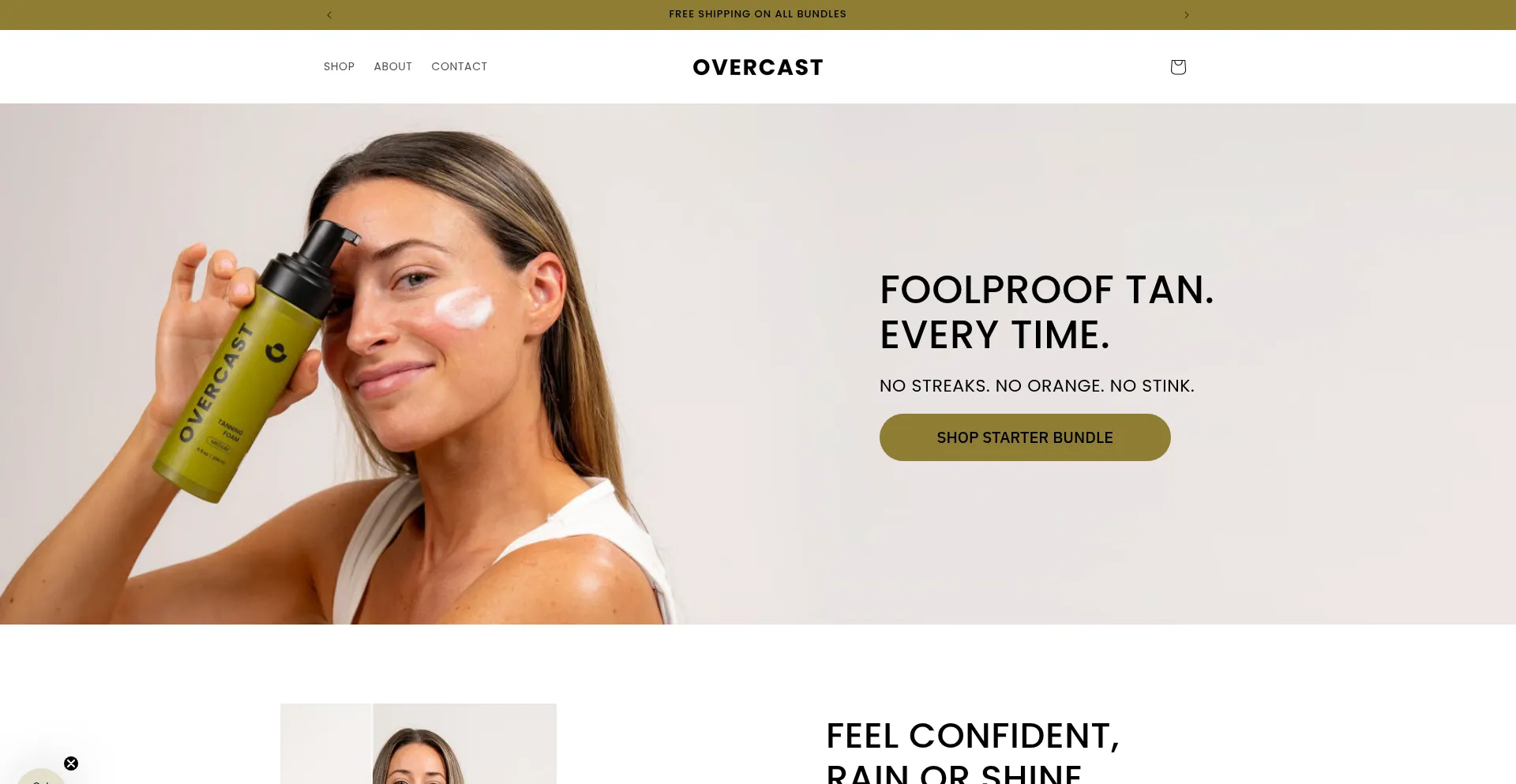 Website screenshot of Overcast.co