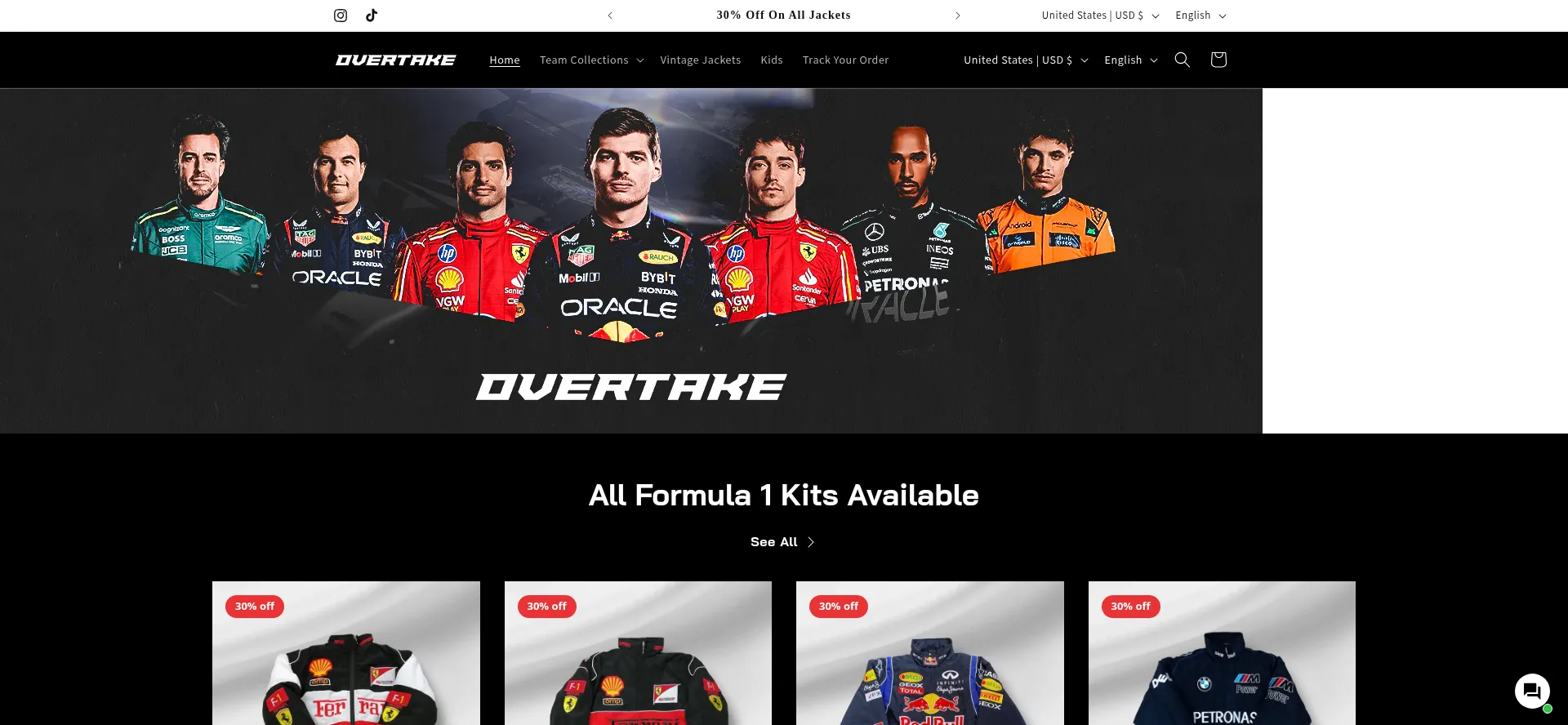 Website screenshot of Overtake.pt