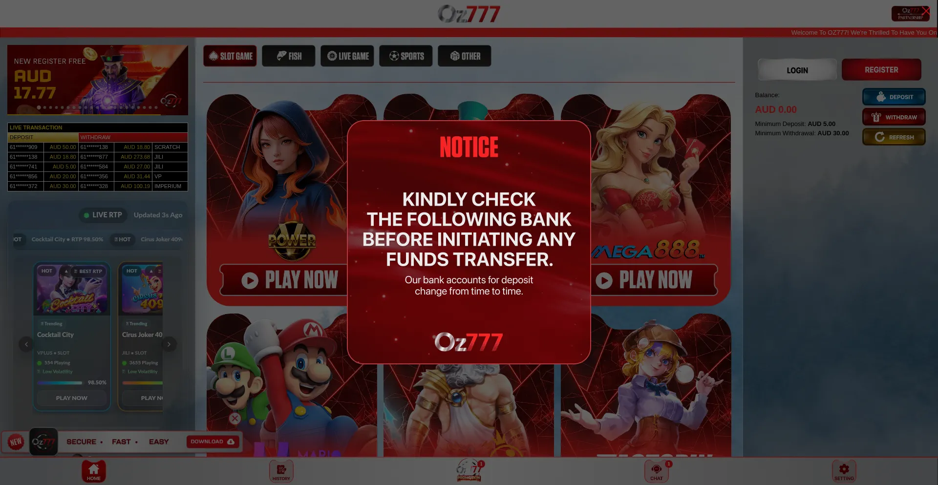 Oz777.com