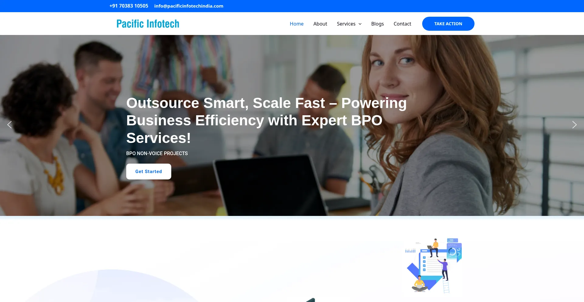 Pacificinfotechindia.com Screenshot