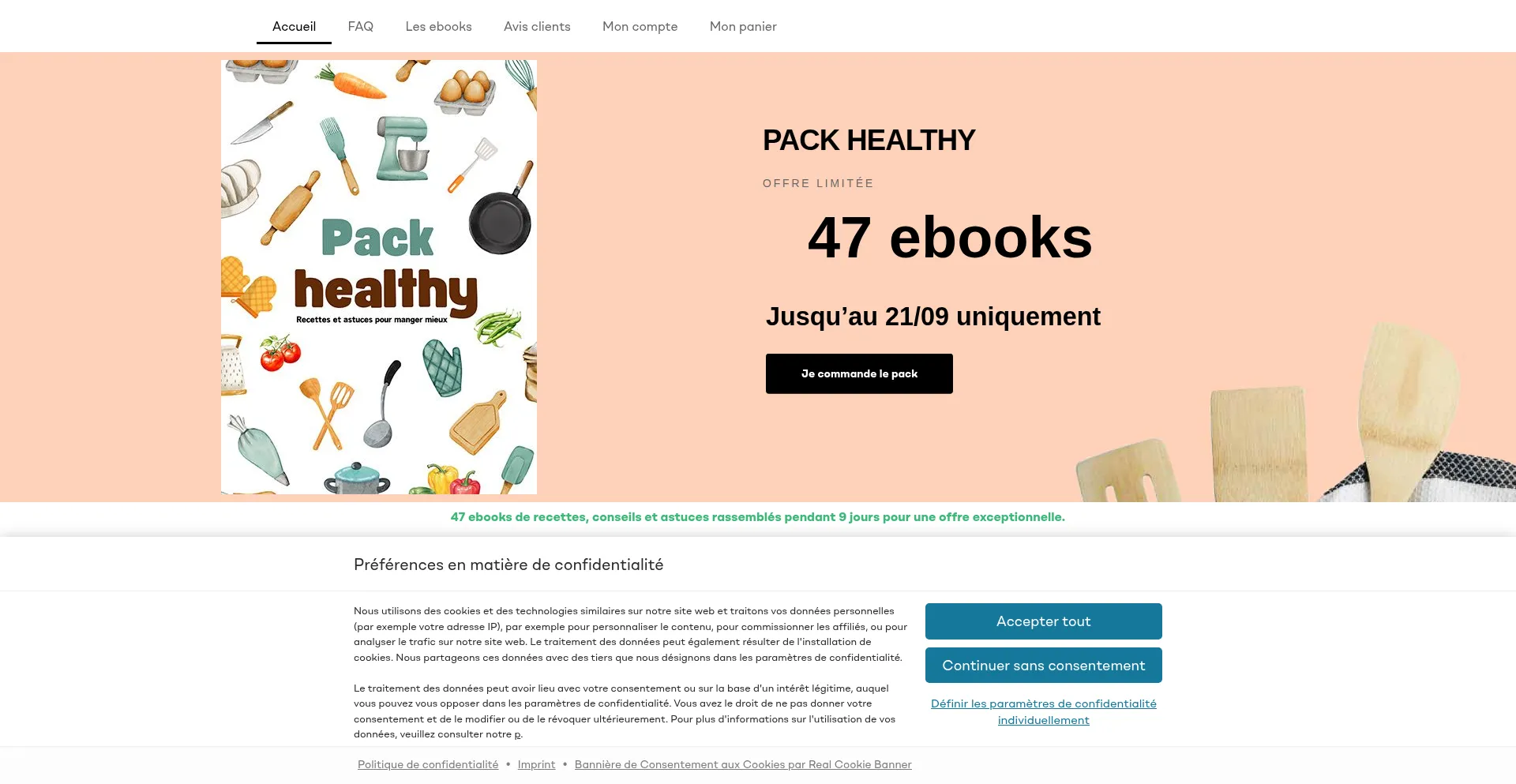 ¿És Seguro y Confiable Packhealthy.fr?