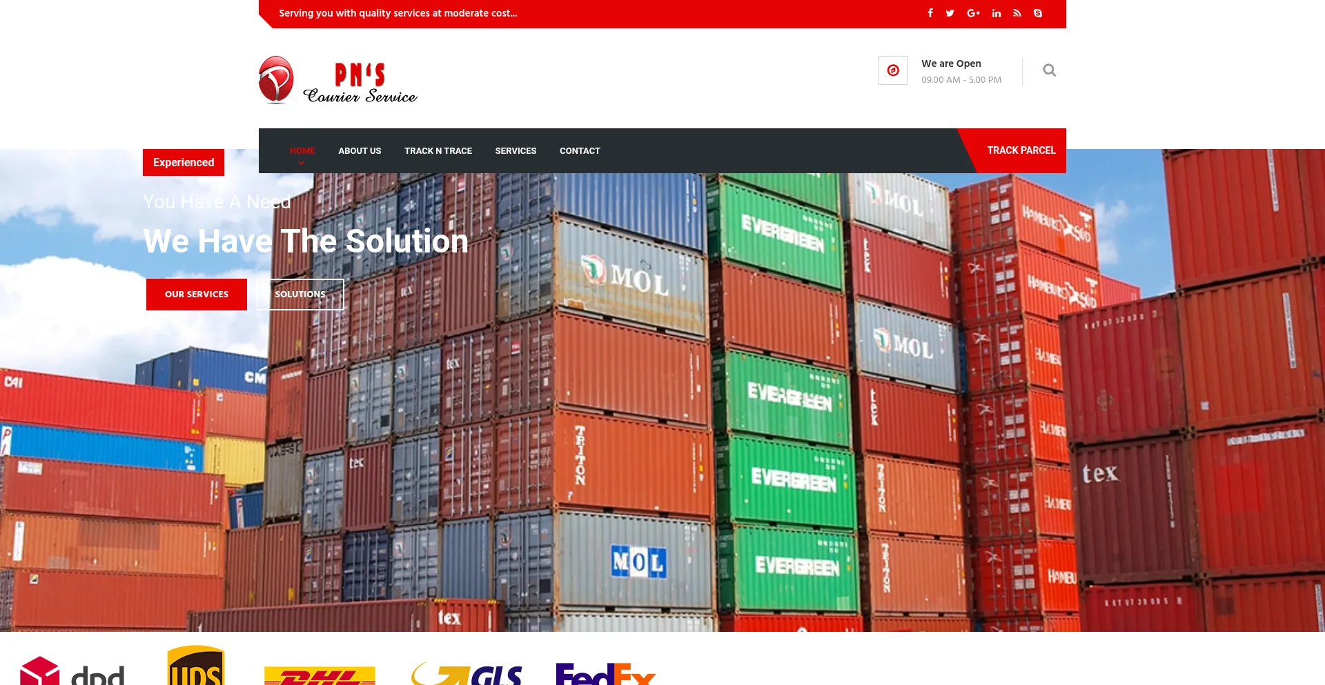 Website screenshot of Packsendcours.com