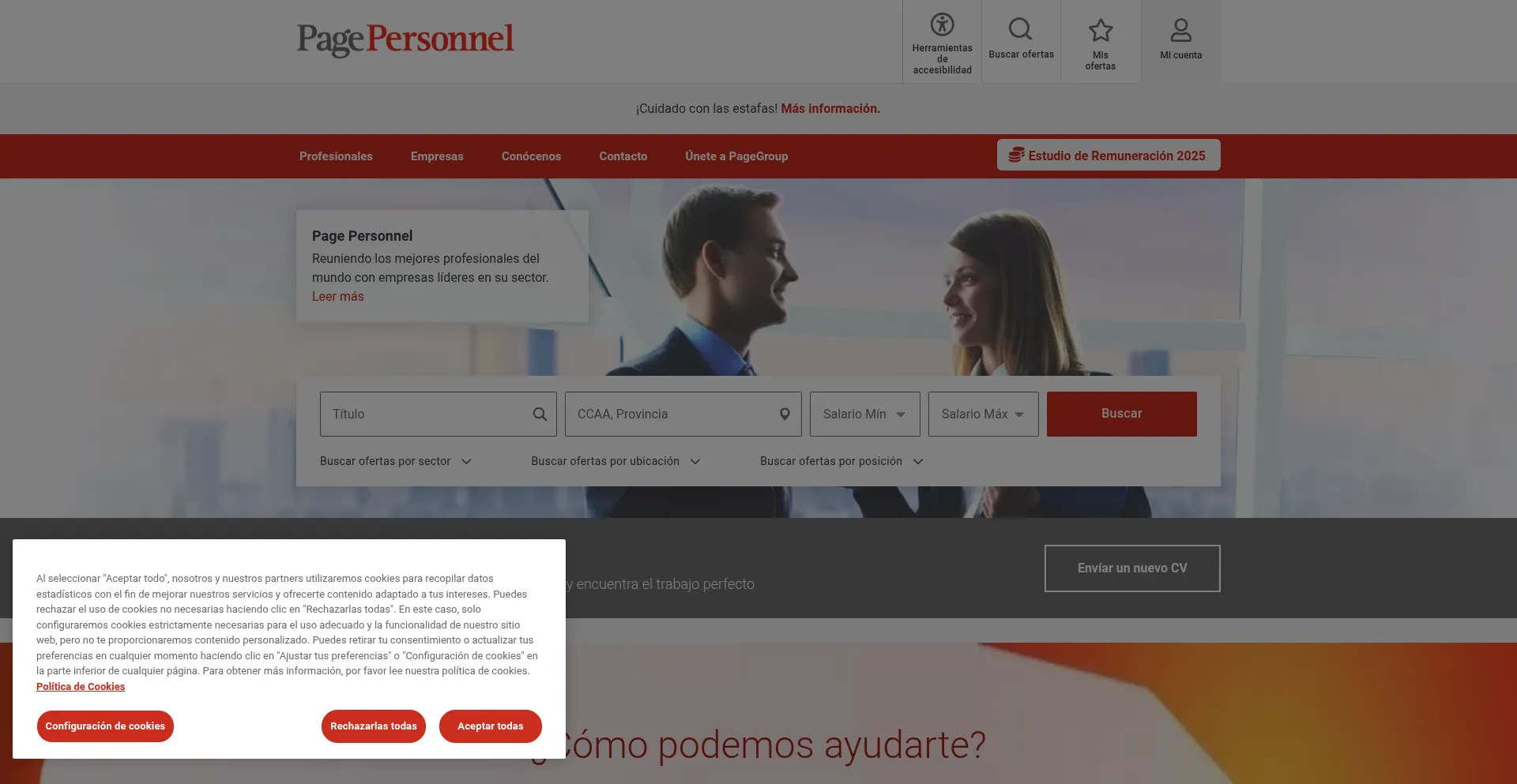 ¿És Seguro y Confiable Pagepersonnel.es?