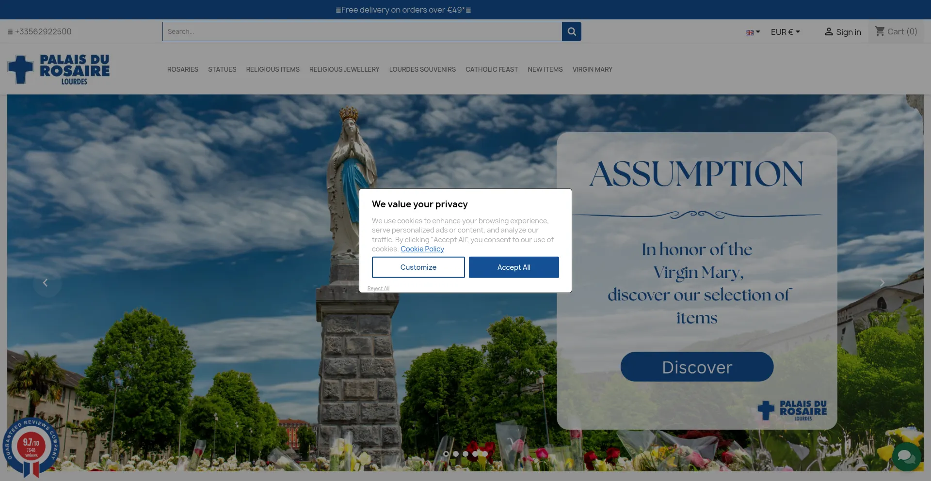 Palaisdurosaire.com Screenshot