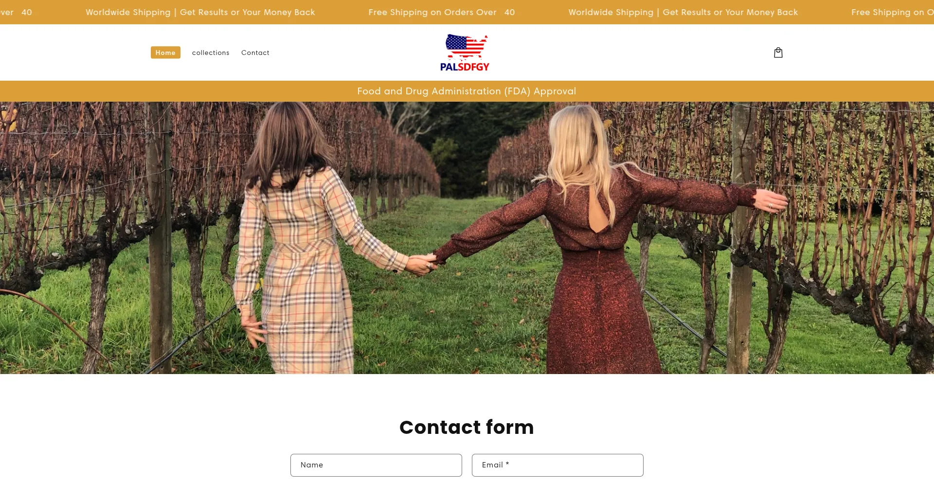 Website screenshot of Palsdfgy.com