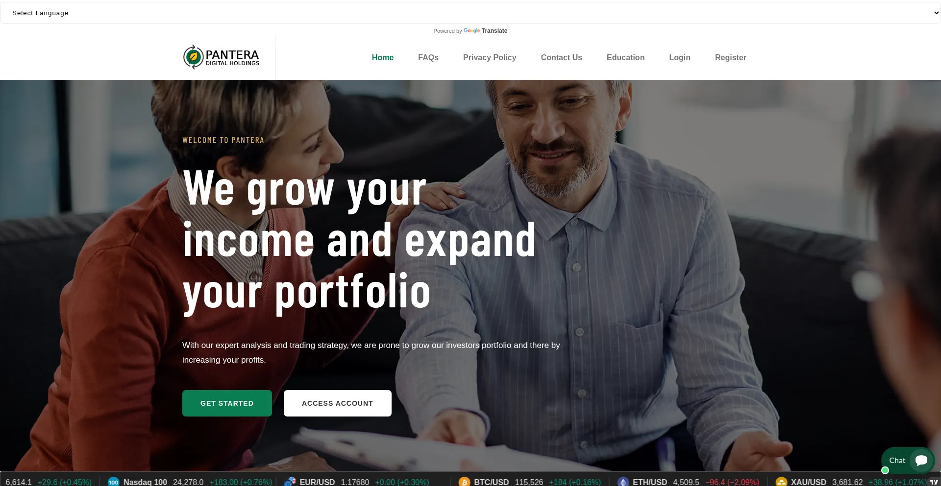 ¿És Seguro y Confiable Panteradigitalholdings.com?