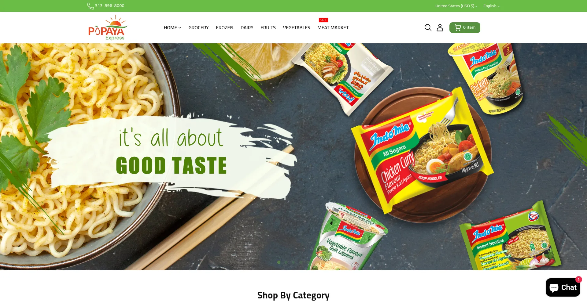 Website screenshot of Papayaexpress.com