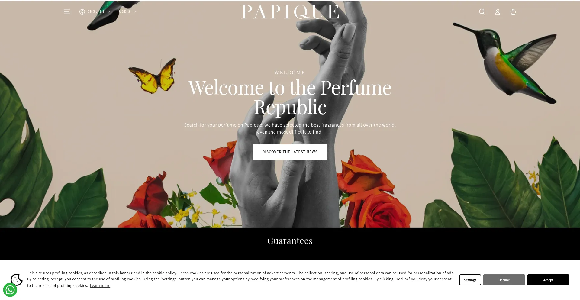 Papique.com Screenshot