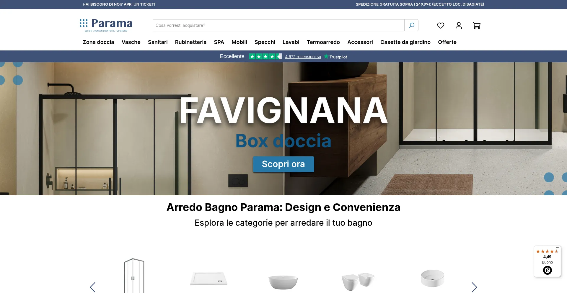 Paramashop.it Screenshot