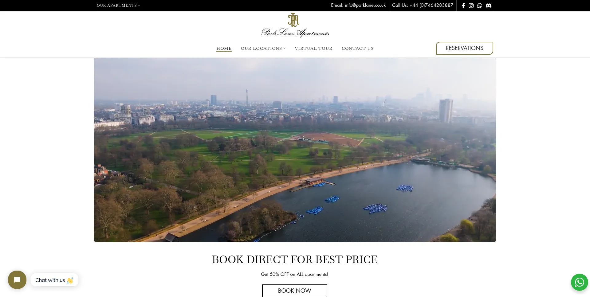 Parklane.co.uk Screenshot