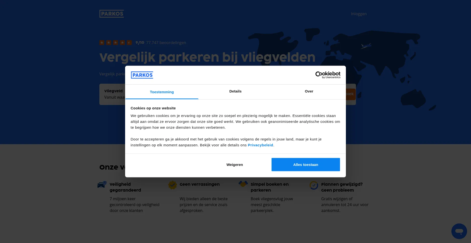 ¿És Seguro y Confiable Parkos.nl?