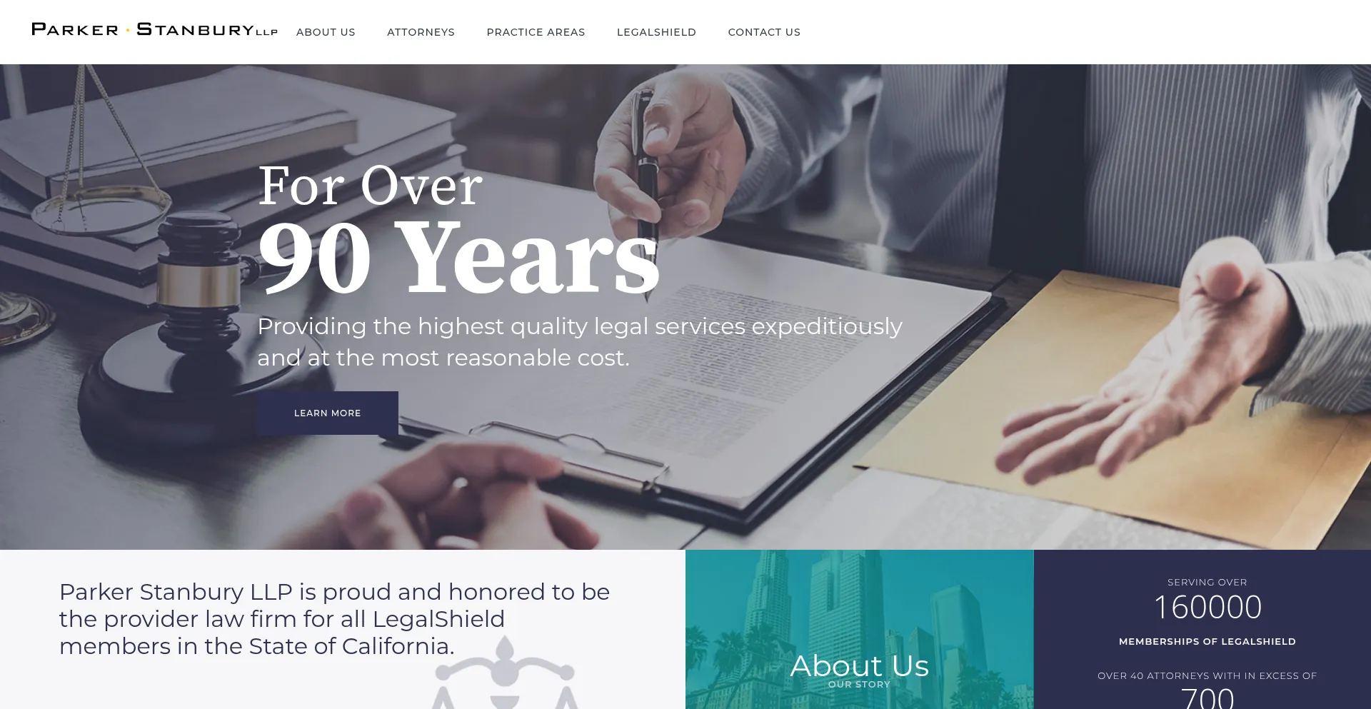 Website screenshot of Parkstan.com