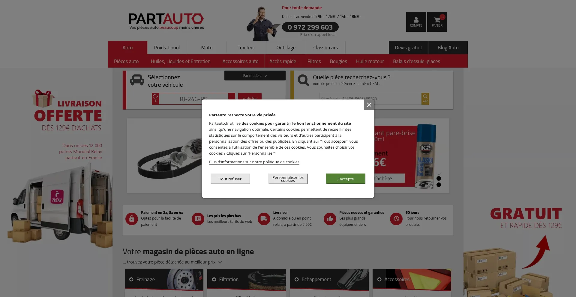 ¿És Seguro y Confiable Partauto.fr?