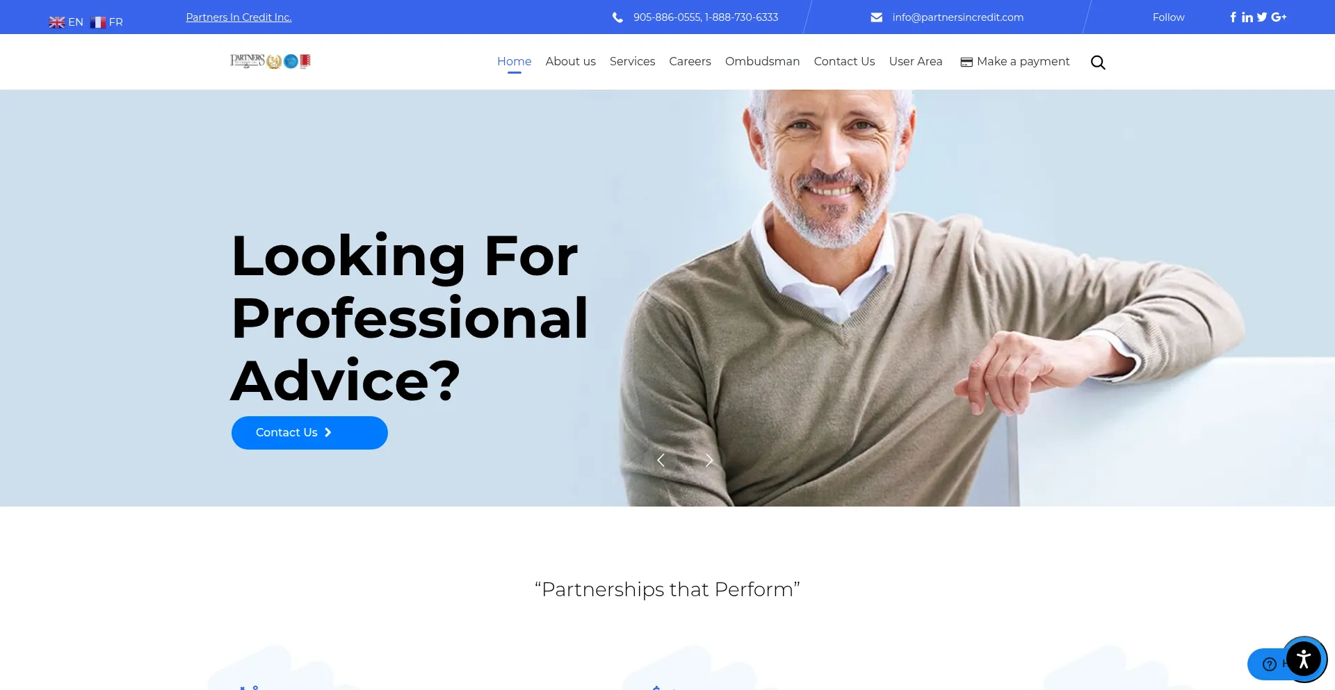 ¿És Seguro y Confiable Partnersincredit.com?